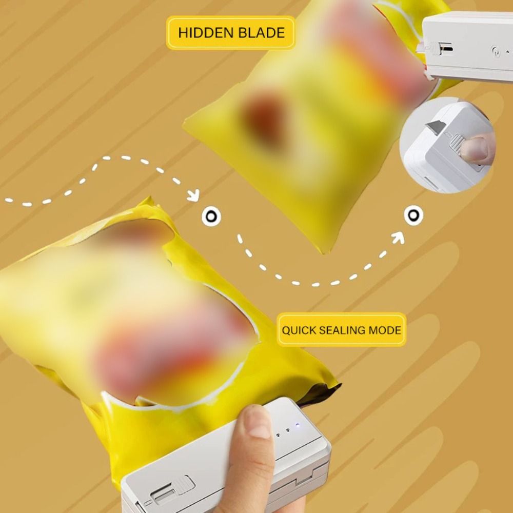 Quick Food Snacks - Mesin Penyegel Kantong Makanan Ringan Magnetik