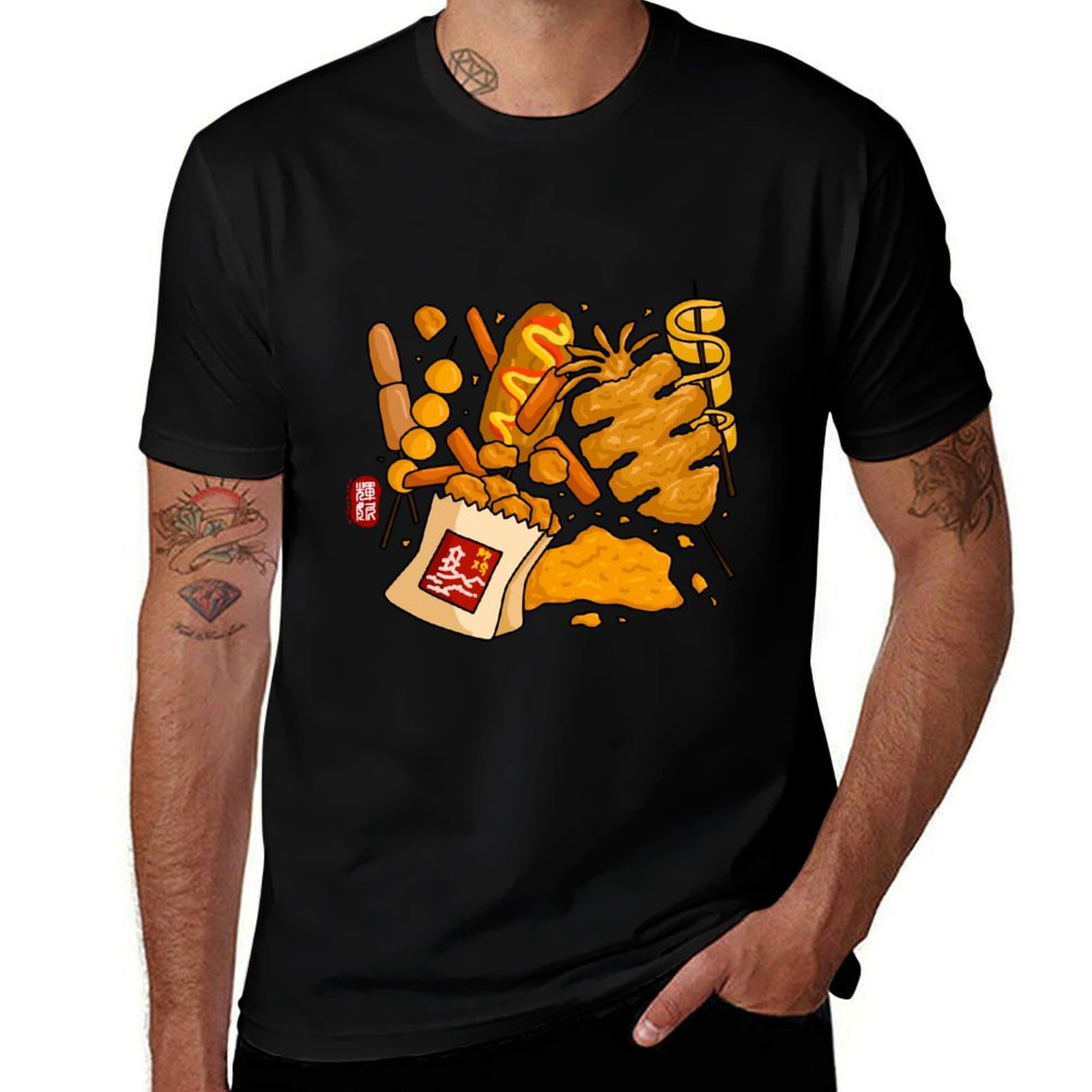 Quick Food Snacks - Kaos T-Shirt Cepat Kering Lengan Pendek