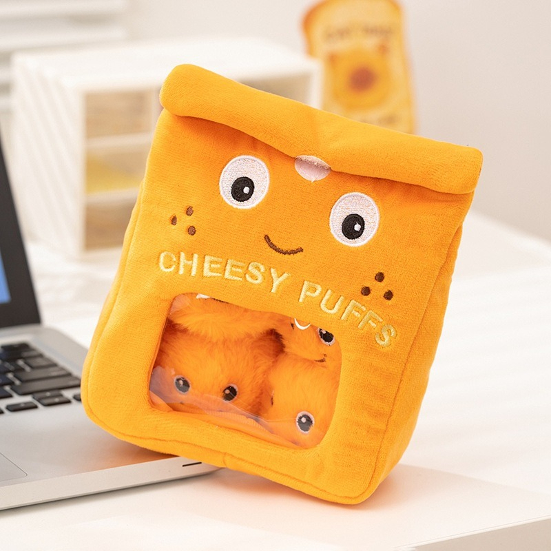 Soft Food Snacks Kids - Boneka Plushie Camilan Puff Pastry Lucu,