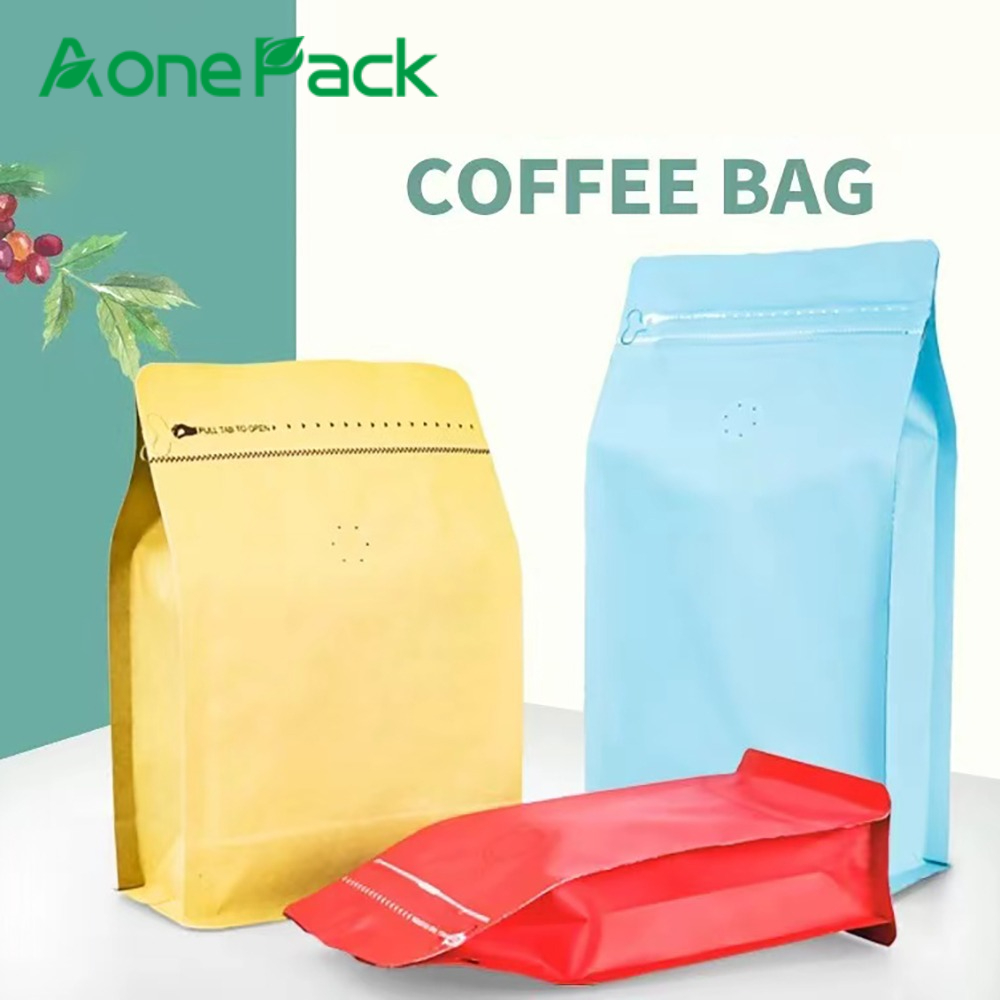 Food Protein Snacks - 50 Buah Tas Biji Kopi Ziplock