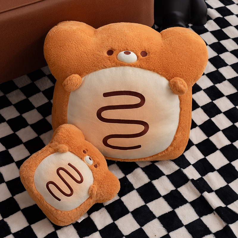Soft Food Snacks Kids - Boneka Beruang Roti Lucu Lembut Mirip