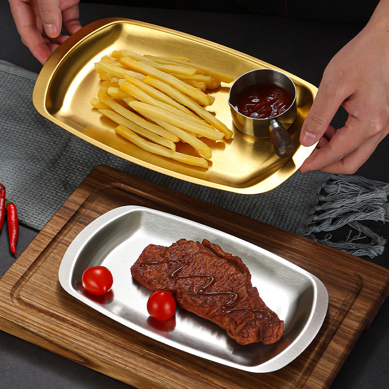 Food Snacks In Korea - Piring Makan Stainless Steel 304 Matte