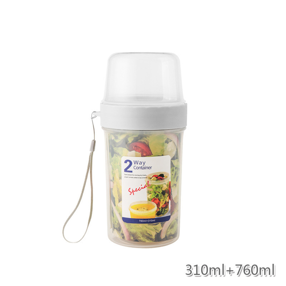 Food Prep Snacks - Wadah Makanan Anti Bocor Dua Lapis,