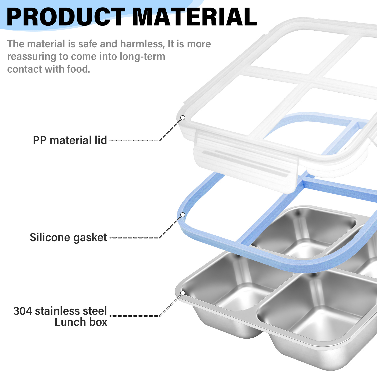 2 Buah Kotak Makanan Stainless - Food Prep Snacks ulasan dan harga