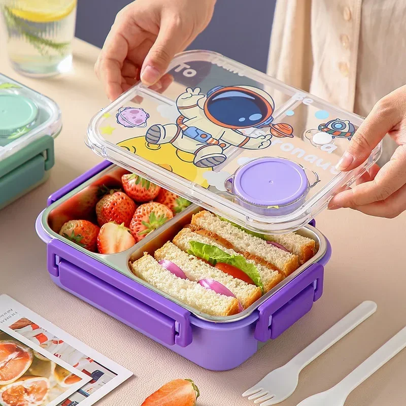 Kotak Makan Siang Bento Kartun - Food Prep Snacks ulasan dan harga