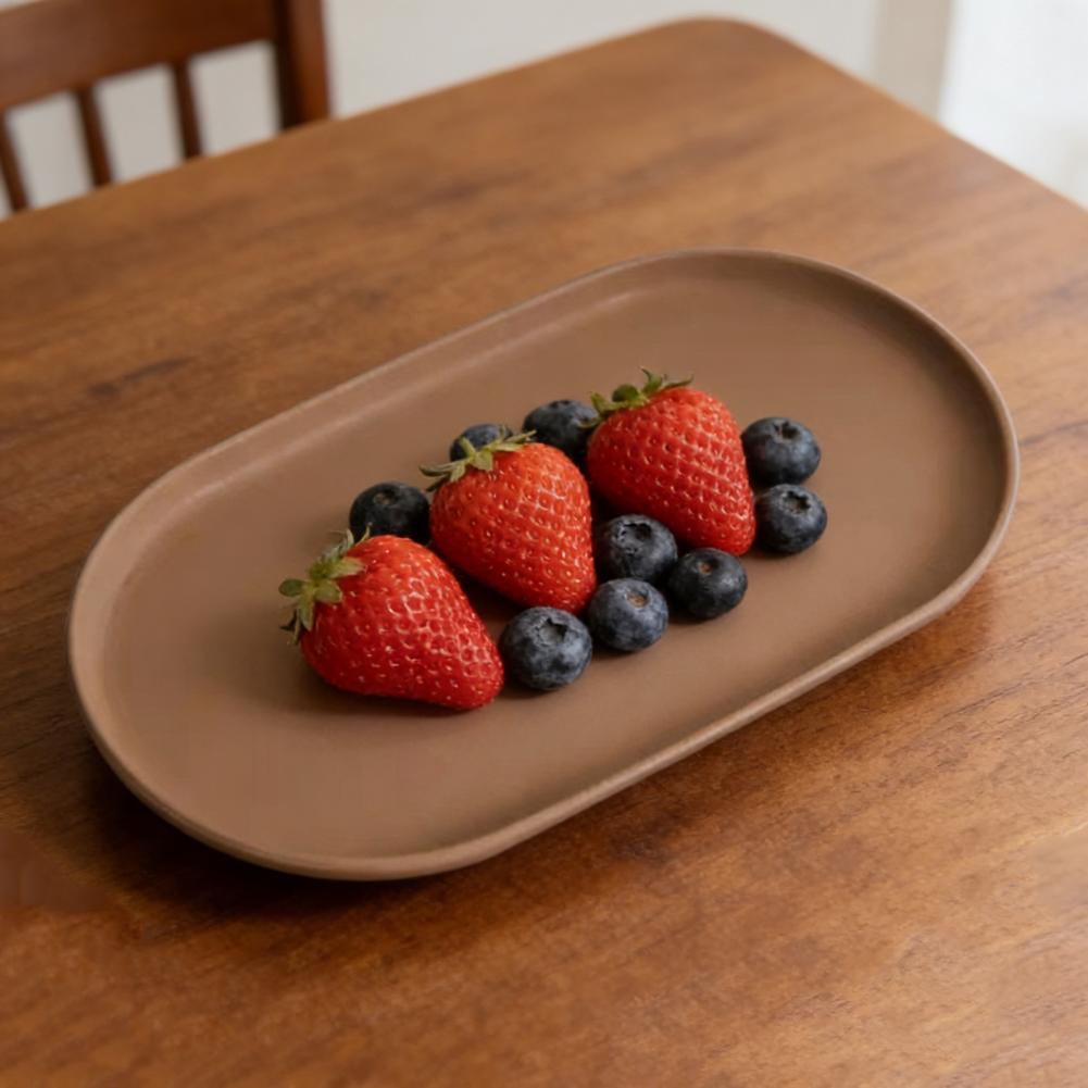 Piring Buah Oval Dapat Ditumpu - Food Prep Snacks ulasan dan harga