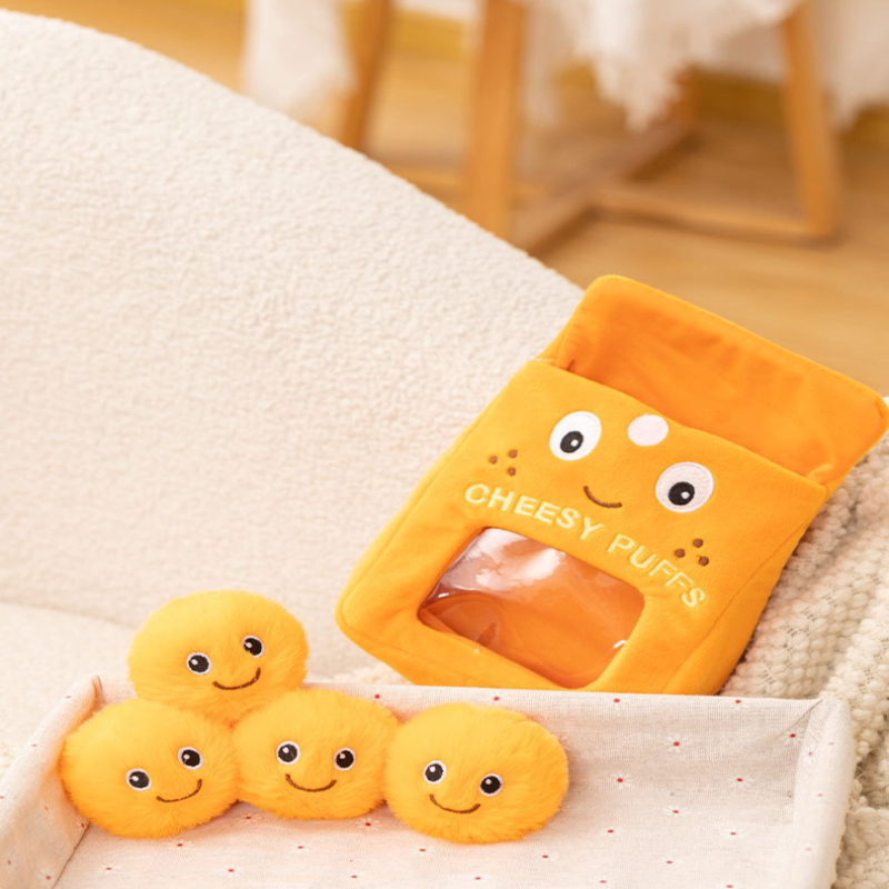 Boneka Plushie Camilan Puff Pa - Soft Food Snacks Kids ulasan dan harga