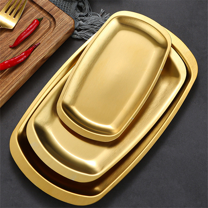 Piring Makan Stainless Steel 3 - Food Snacks In Korea ulasan dan harga