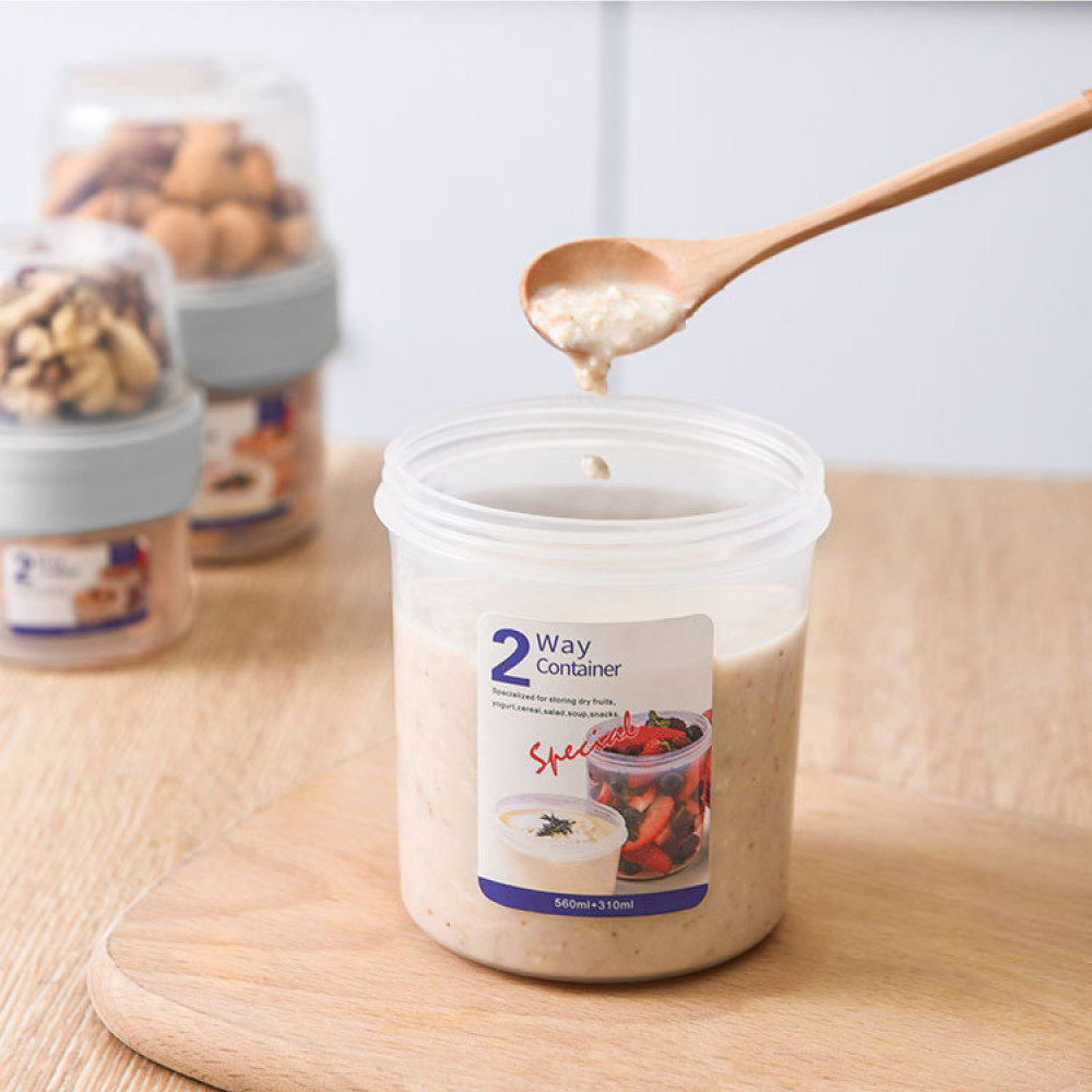 Wadah Makanan Anti Bocor Dua L - Food Prep Snacks ulasan dan harga